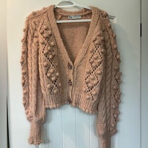 Zara Knit Textured Cadigan